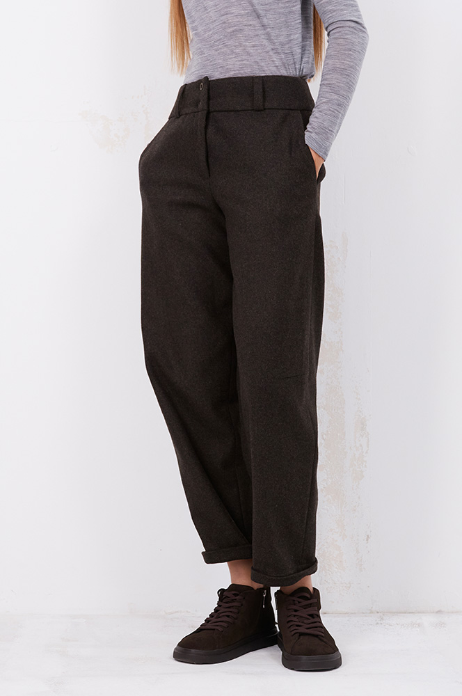 Штани балон на підкладці брунатний 3 (БР 89/3)